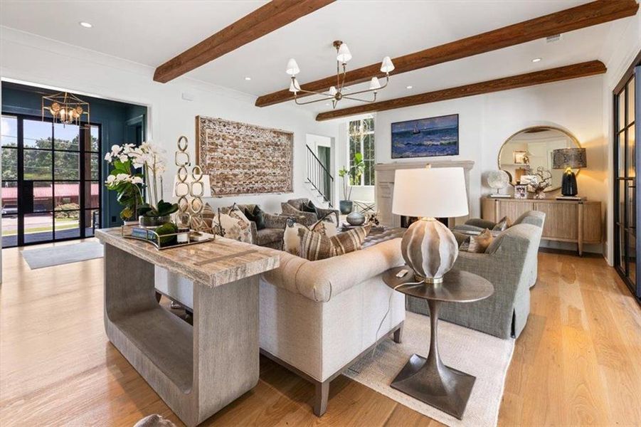 Furnished interior view inside a new home in , Roswell (Image 76).