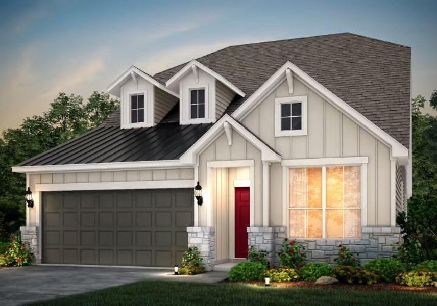 Pulte Homes, Woodland elevation G, rendering