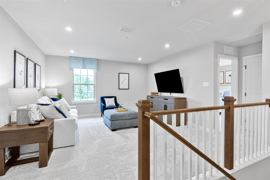Representative furnished interior of a home built from the Anderson by Ryan Homes in Canterbrook Farms, Fountain Inn (Image 30).
