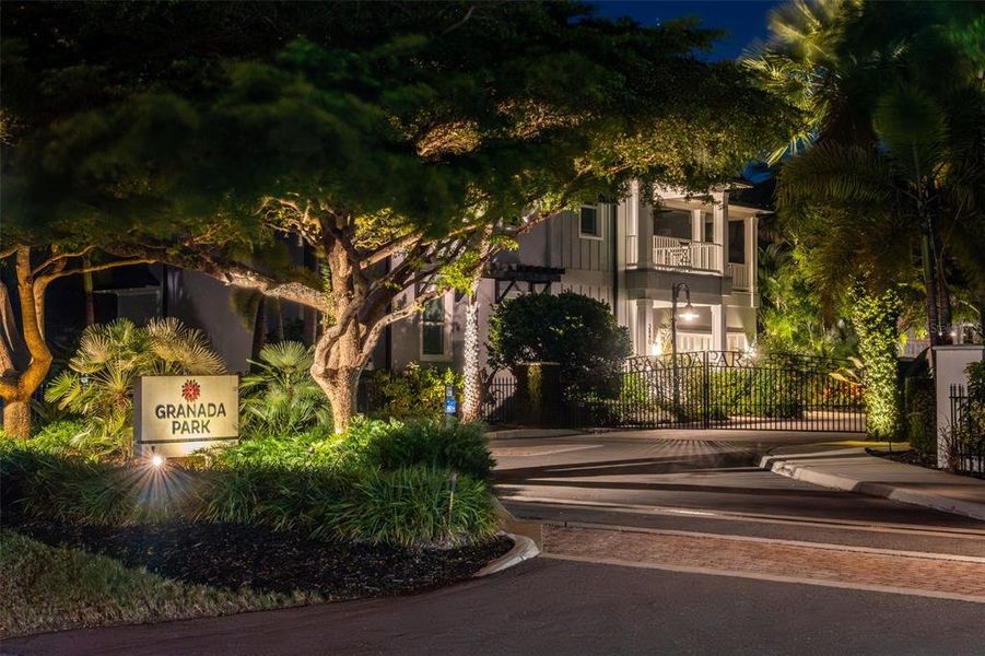 Exterior details and patio area of a home in , Sarasota (Image 46).