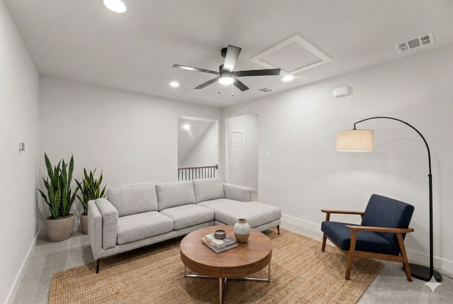 Furnished interior view inside a new home in Somerset - Phase 5, Mansfield (Image 7).