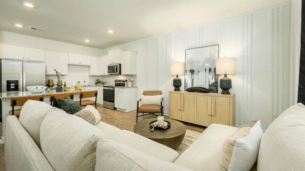 Furnished interior view inside a new home in Towns at Monroe, Atlanta (Image 18).