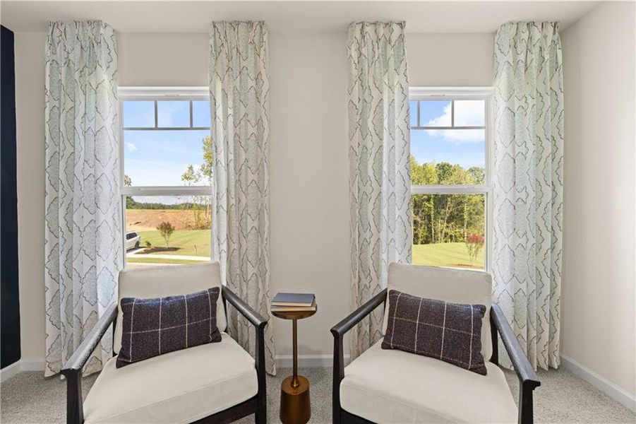 Furnished interior view inside a new home in Kingston Ranch at Lake Oconee, Buckhead (Image 48). Furnished interior view inside a new home in Kingston Ranch at Lake Oconee, Buckhead (Image 48).
