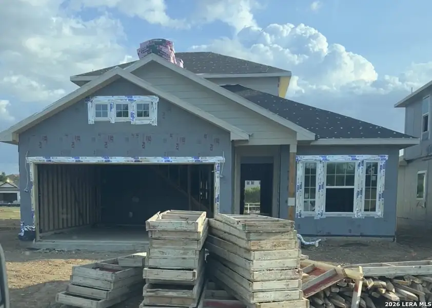 In-progress construction of a new home in Lone Oak, San Antonio, TX (Image 24).