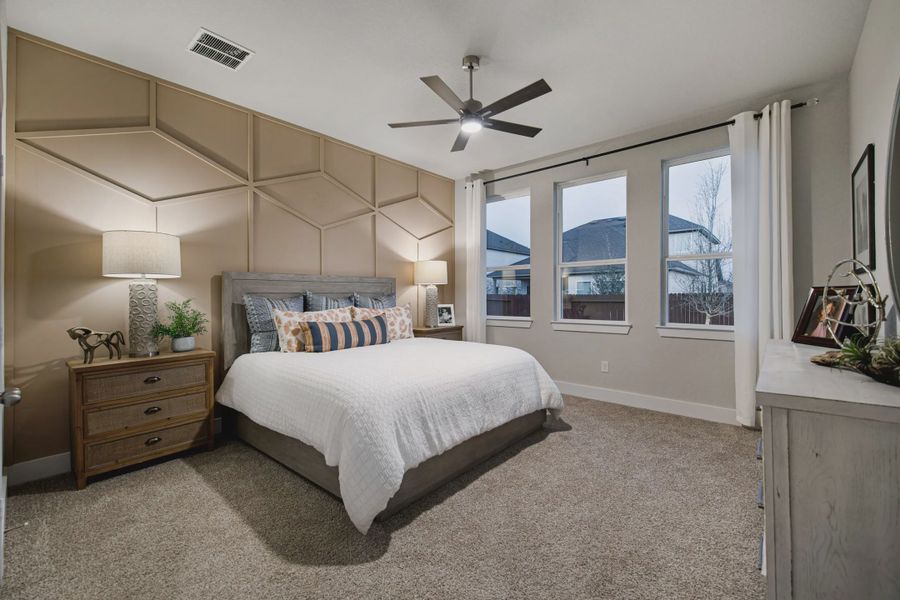 Representative furnished interior of a home built from the Powell by Chesmar Homes in Buffalo Crossing, Cibolo (Image 12).