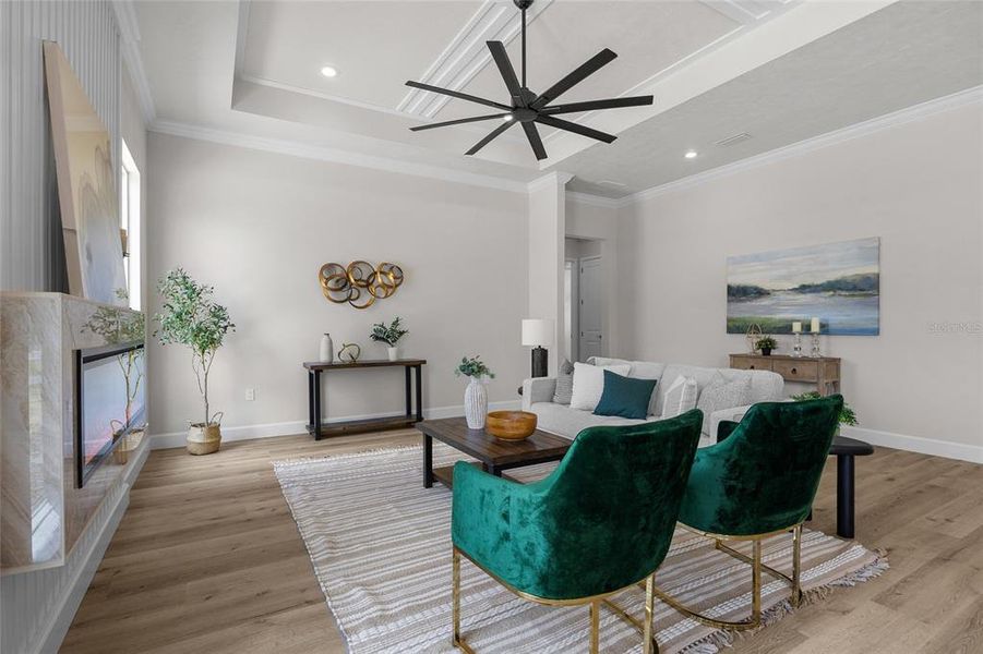 Furnished interior view inside a new home in , Newberry (Image 10).