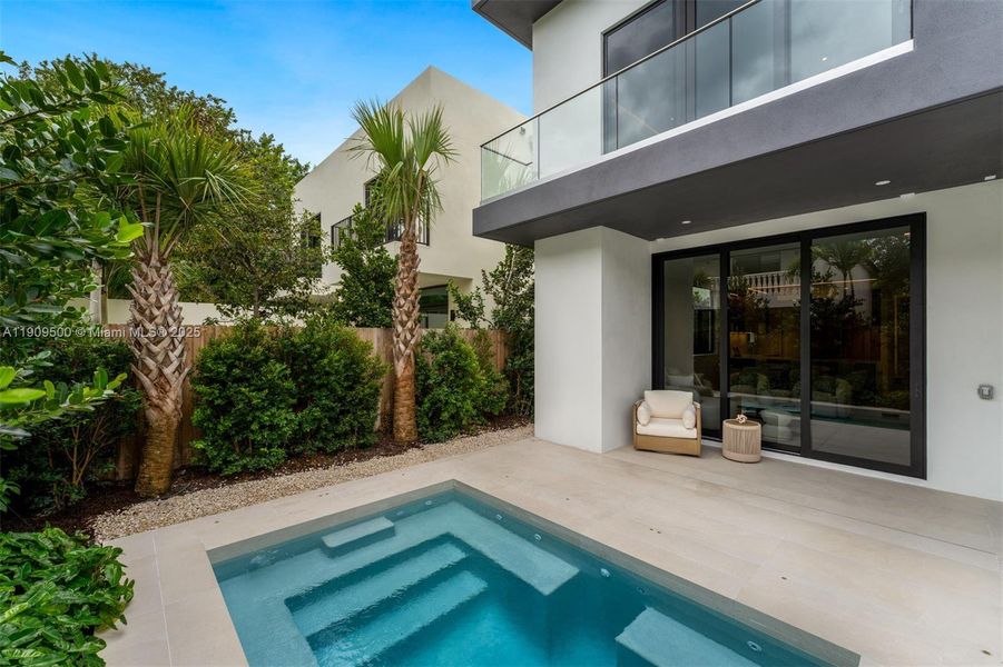 Exterior details and patio area of a home in , Miami (Image 26). Exterior details and patio area of a home in , Miami (Image 26).