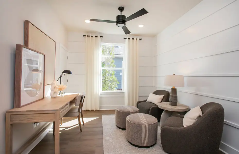 Bedroom in new home design at 55+ Active Adult Del Webb near Nashville. Bedroom in new home design at 55+ Active Adult Del Webb near Nashville.