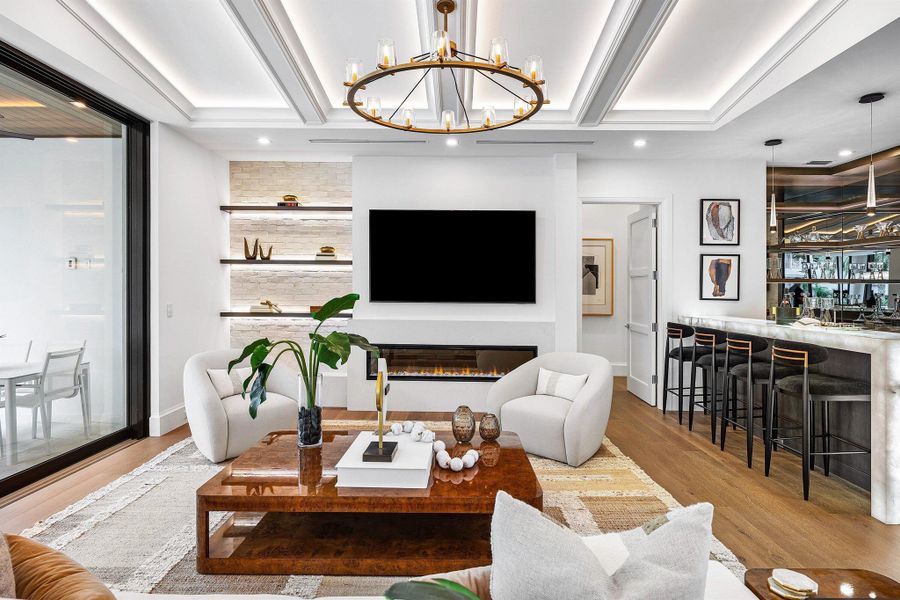 Furnished interior view inside a new home in , Boca Raton (Image 17).