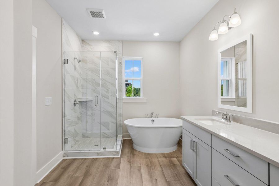 Furnished interior view inside a new home in , Charleston (Image 15).