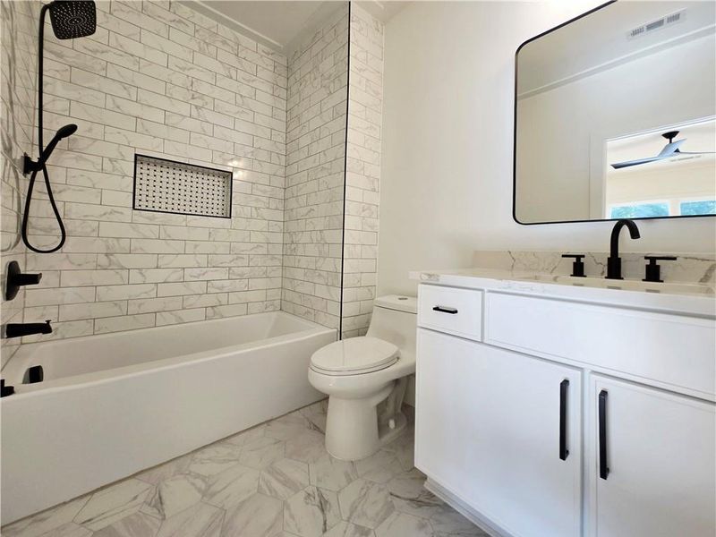 Furnished interior view inside a new home in , Atlanta (Image 34).