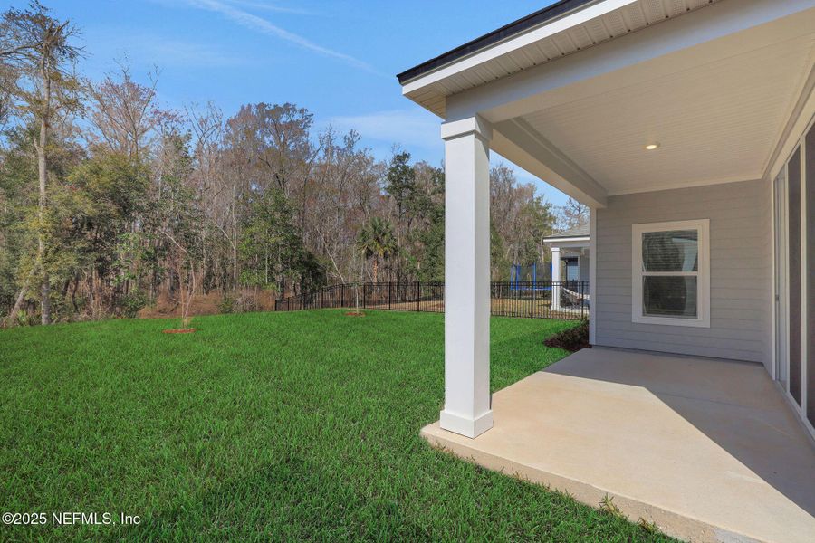 Exterior details and patio area of a home in TrailMark, St. Augustine (Image 26).