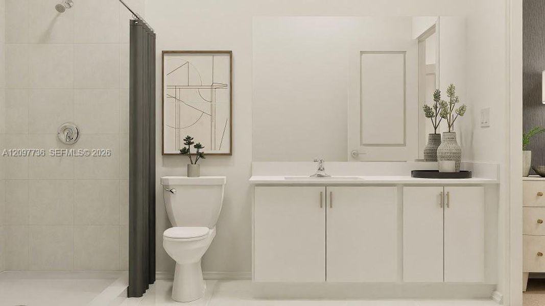 Furnished interior view inside a new home in Sunscapes, Florida City (Image 12).