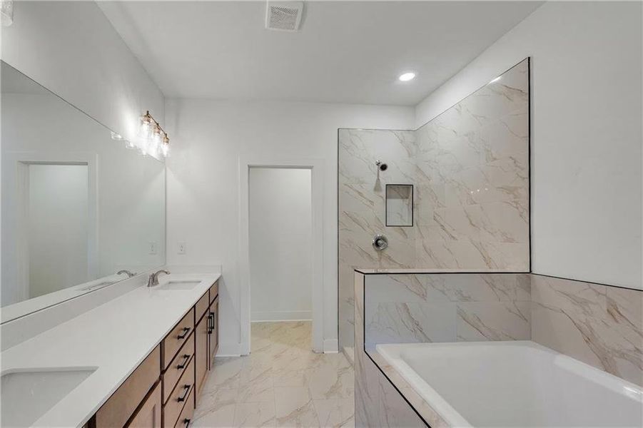 Furnished interior view inside a new home in , Suwanee (Image 9). Furnished interior view inside a new home in , Suwanee (Image 9).