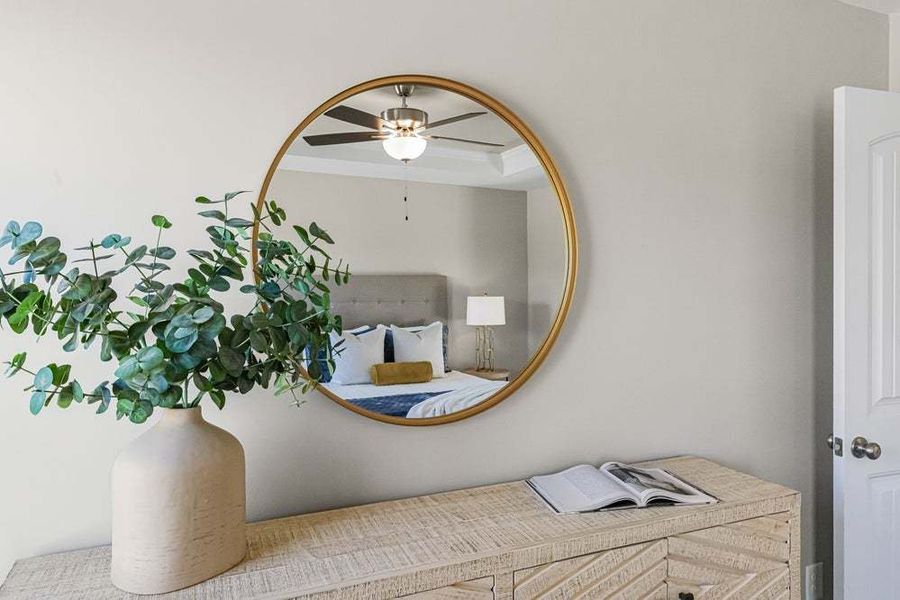Representative furnished interior of a home built from the Aberdeen by Caviness & Cates Communities in Bartlett Manor, Youngsville (Image 46).