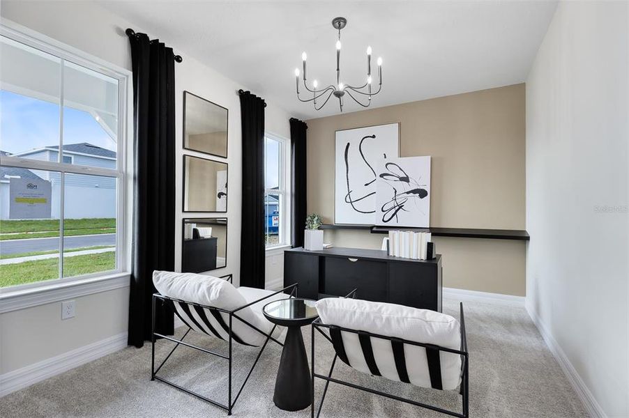 Furnished interior view inside a new home in Hartford Terrace, Davenport (Image 6). Furnished interior view inside a new home in Hartford Terrace, Davenport (Image 6).