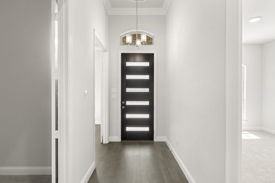 Representative unfurnished interior of a home built from the Jordan by Windsor Homes in Nelson Lake Estates, Rockwall (Image 17).