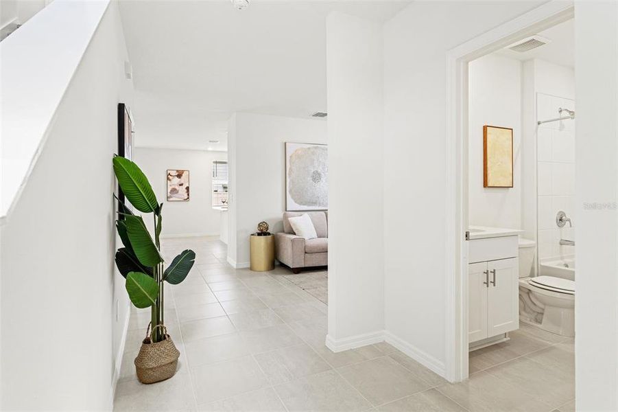 Furnished interior view inside a new home in Two Rivers - Classic Series, Zephyrhills (Image 15).