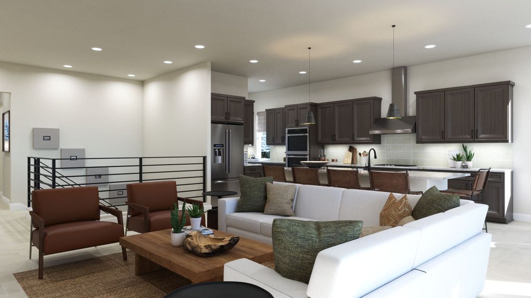 Representative furnished interior of a home built from the 2 by Trumark Homes in RainDance, Windsor (Image 7).
