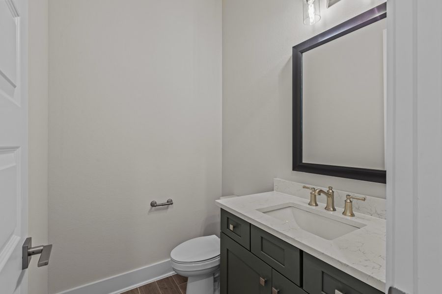 Representative furnished interior of a home built from the Fredericksburg by Beazer Homes in Highland Estates, San Antonio (Image 5).