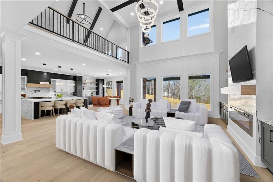 Furnished interior view inside a new home in , Suwanee (Image 8).