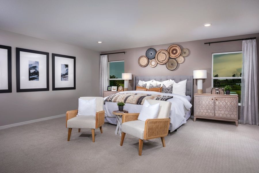 Representative furnished interior of a home built from the 2168 by KB Home in Oasis Reserve, Orlando (Image 6).
