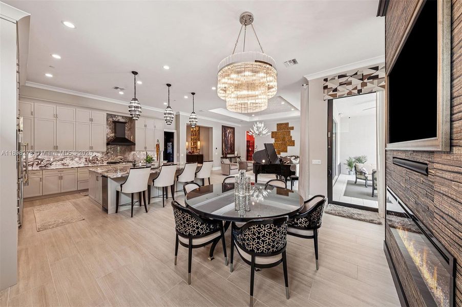 Furnished interior view inside a new home in , Palm Beach Gardens (Image 17).
