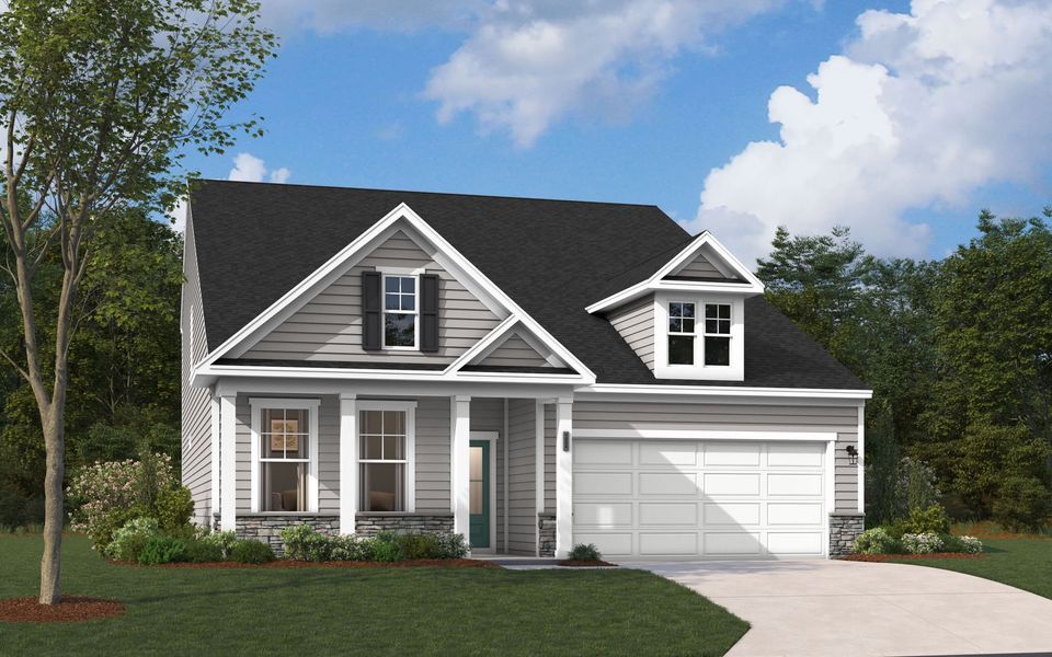 Representative exterior photo of a completed home built from the The Jefferson by Stanley Martin Homes in Green Tree Place, Anderson, SC (Image 33).