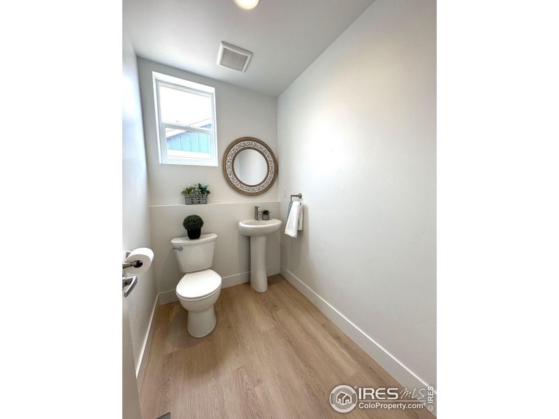 Guest bathroom on main floor