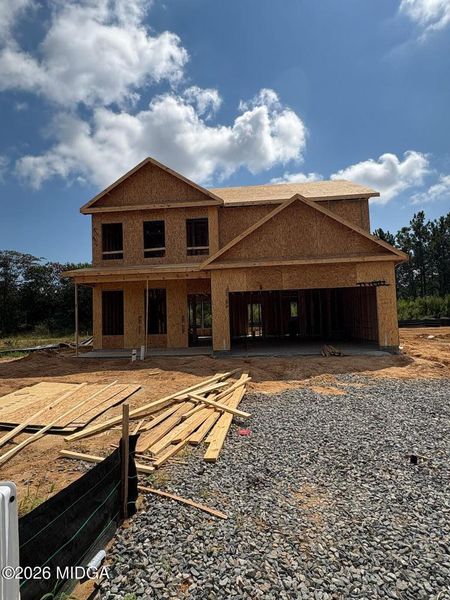 In-progress construction of a new home in Robins Estates, Warner Robins, GA (Image 50).