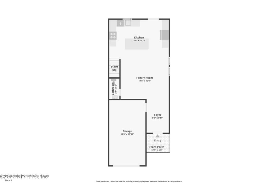 2D floor plan layout of this home in , Jacksonville, FL (Image 5).