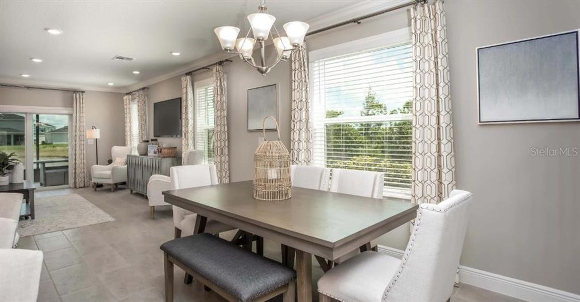 Furnished interior view inside a new home in Avalon Woods, Newberry (Image 8).