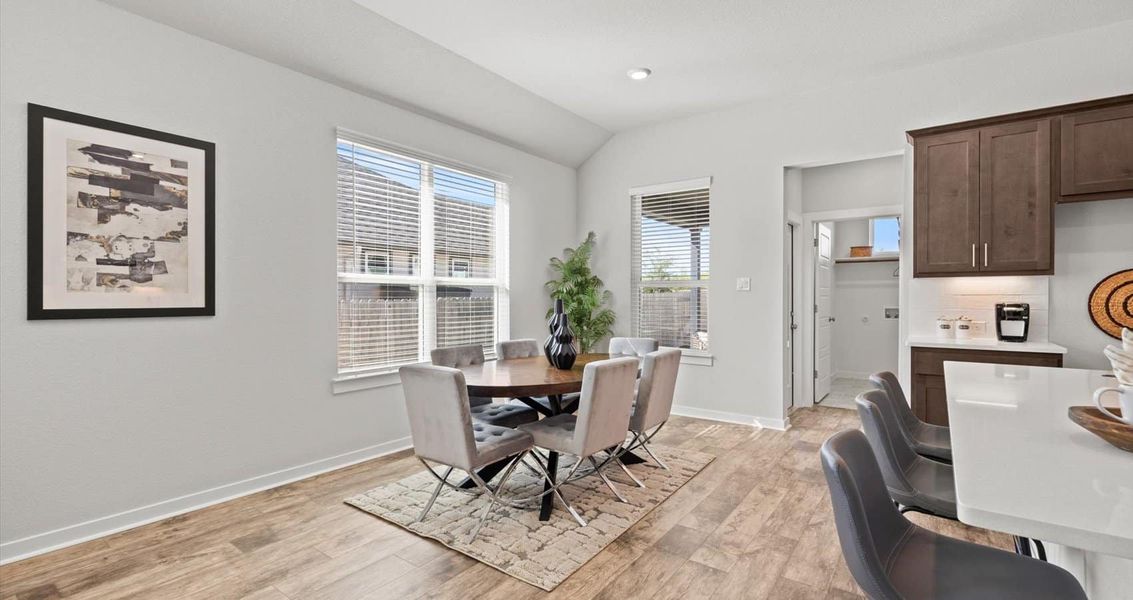 Furnished interior view inside a new home in Trace, San Marcos (Image 8).
