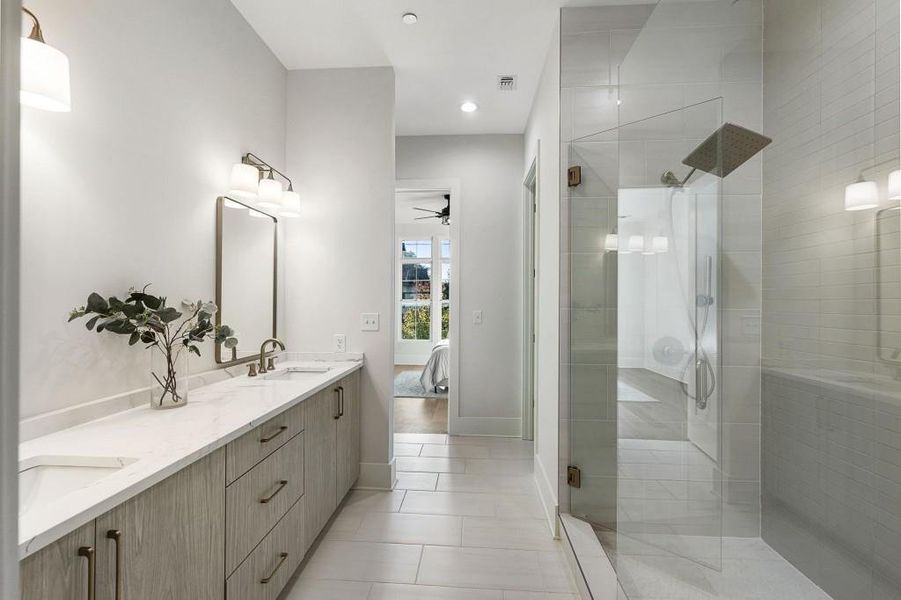 Furnished interior view inside a new home in , Alpharetta (Image 21).