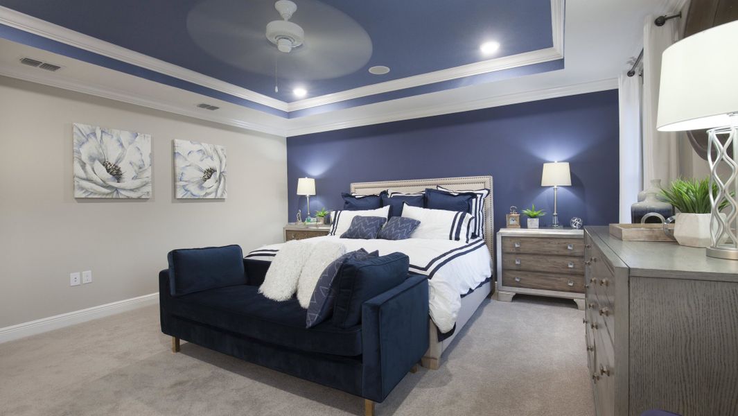 Furnished interior view inside a new home in Enclave At Seminole Palms, Palm Coast (Image 54). Furnished interior view inside a new home in Enclave At Seminole Palms, Palm Coast (Image 54).