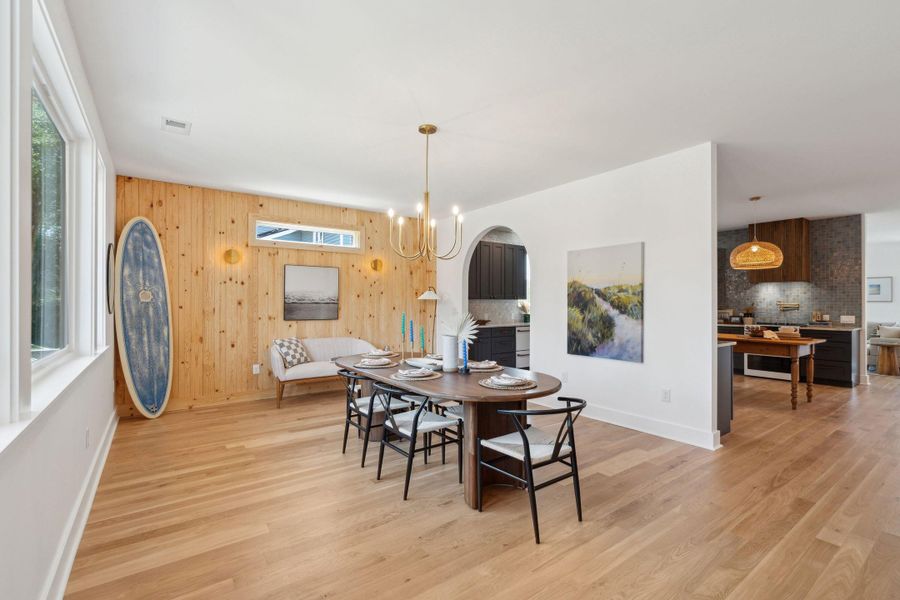 Furnished interior view inside a new home in , Folly Beach (Image 9).