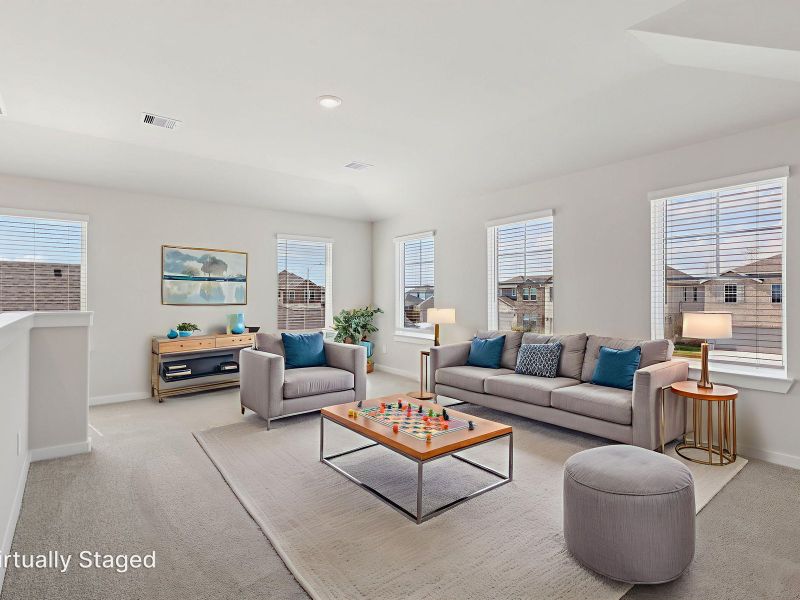 Furnished interior view inside a new home in Heights of Barbers Hill, Mont Belvieu (Image 10). Furnished interior view inside a new home in Heights of Barbers Hill, Mont Belvieu (Image 10).