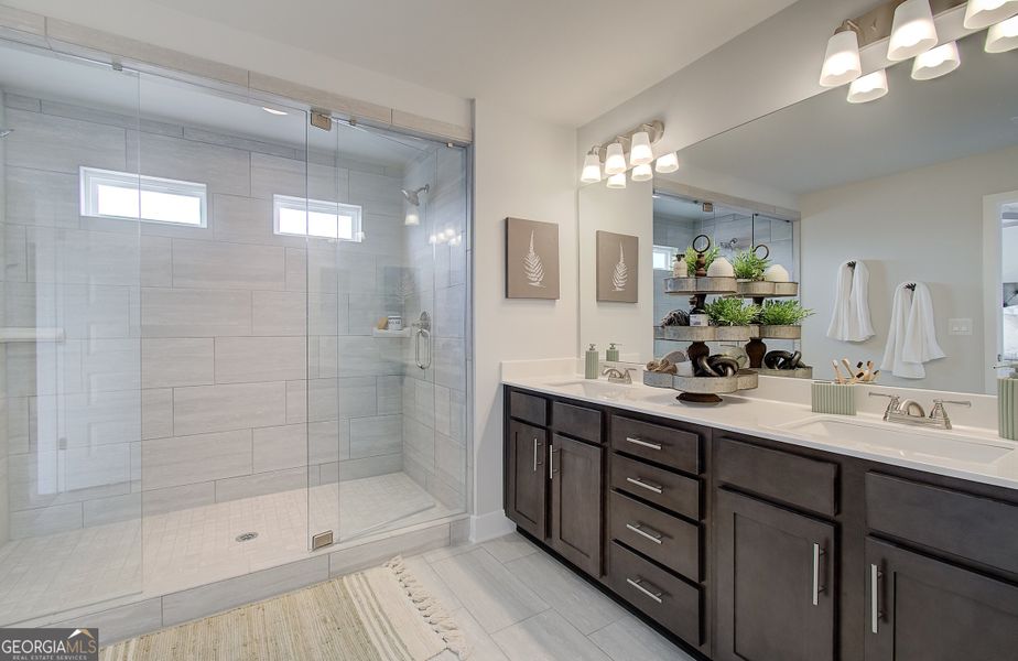 Furnished interior view inside a new home in The Towns at Auburn Station West, Auburn (Image 20).