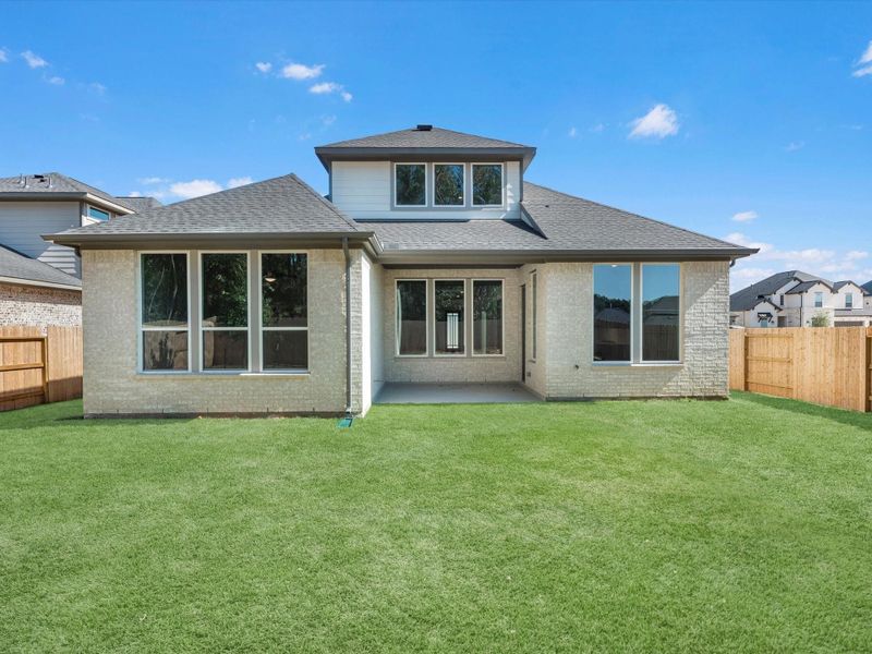 Exterior details and patio area of a home in Harvest Point at Clopton Farms, Montgomery (Image 3).