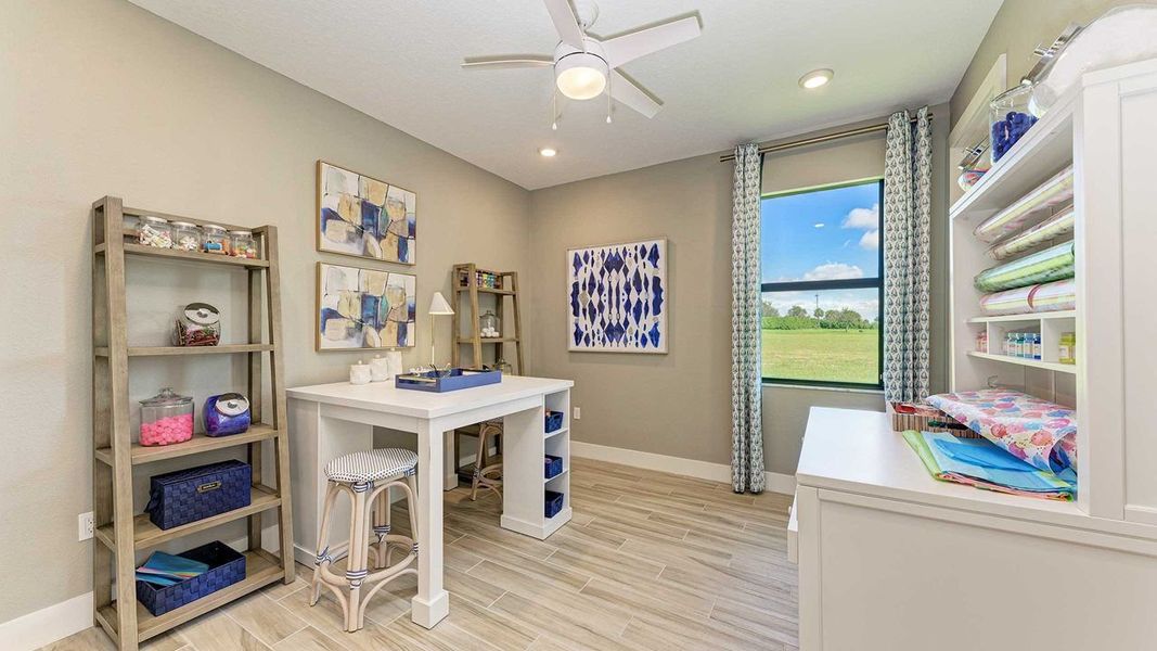 Representative furnished interior of a home built from the Fiesta by Kolter Homes in Cresswind Lakewood Ranch, Lakewood Ranch (Image 29).