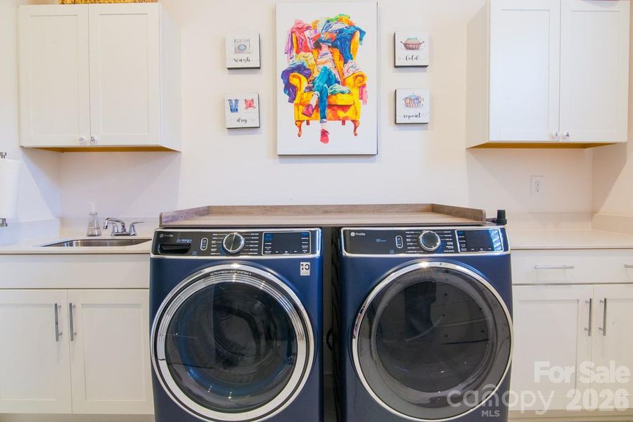 Laundry room on main level