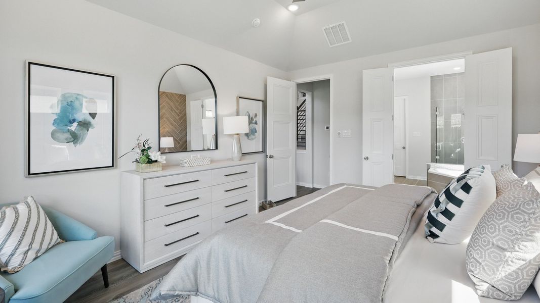 Representative furnished interior of a home built from the Rosewood by Brightland Homes in Green Oaks Preserve, Arlington (Image 11).