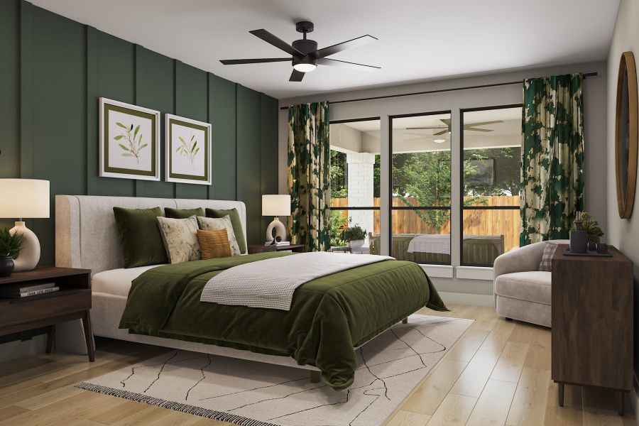 Representative furnished interior of a home built from the Camden by Tri Pointe Homes in Legacy Grove, Montgomery (Image 14).