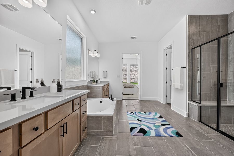 Furnished interior view inside a new home in Silverleaf, Cedar Creek (Image 5).