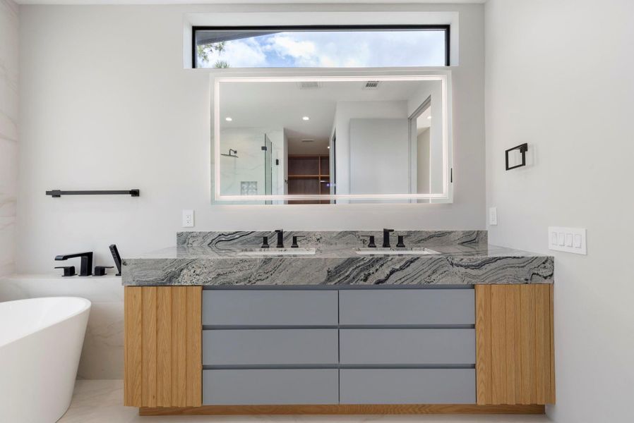 Furnished interior view inside a new home in , The Woodlands (Image 16).