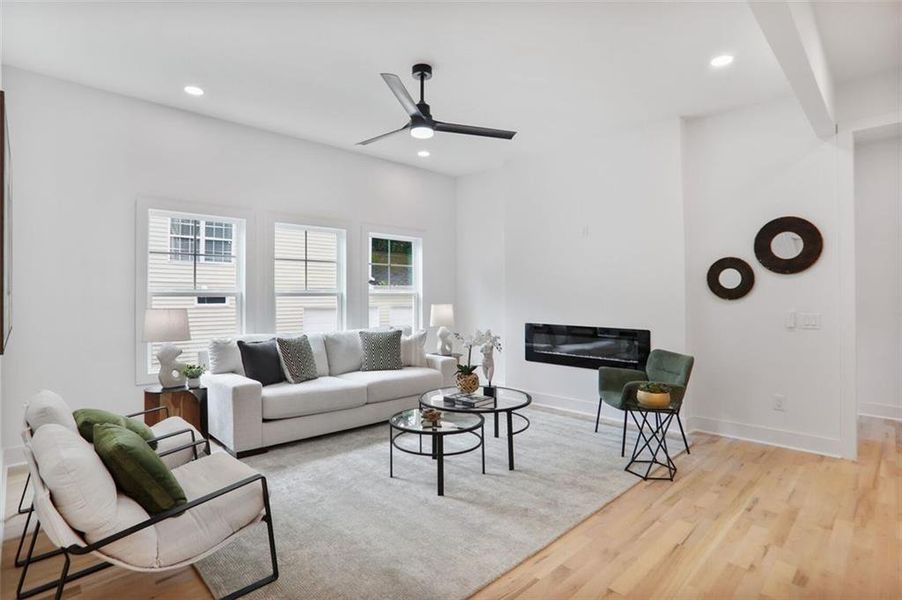Furnished interior view inside a new home in , Atlanta (Image 7).