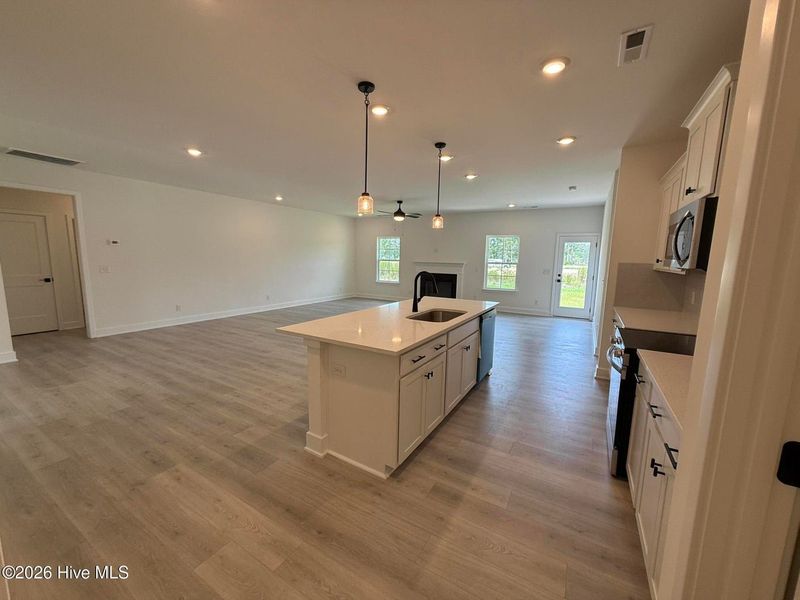 Furnished interior view inside a new home in Wood Creek Landing, Leland (Image 9). Furnished interior view inside a new home in Wood Creek Landing, Leland (Image 9).