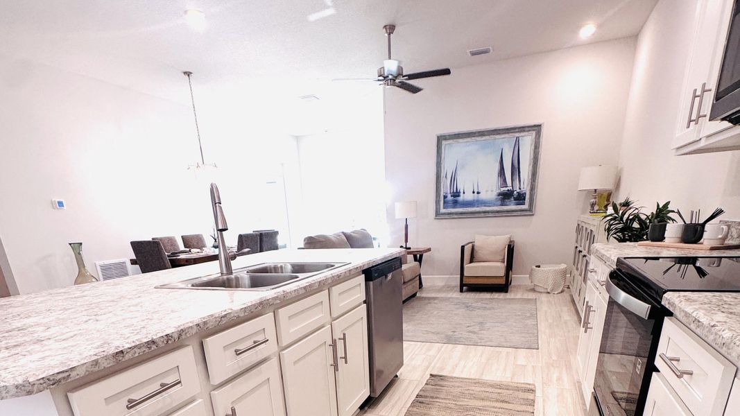Kitchen View facing the open concept - Model Home