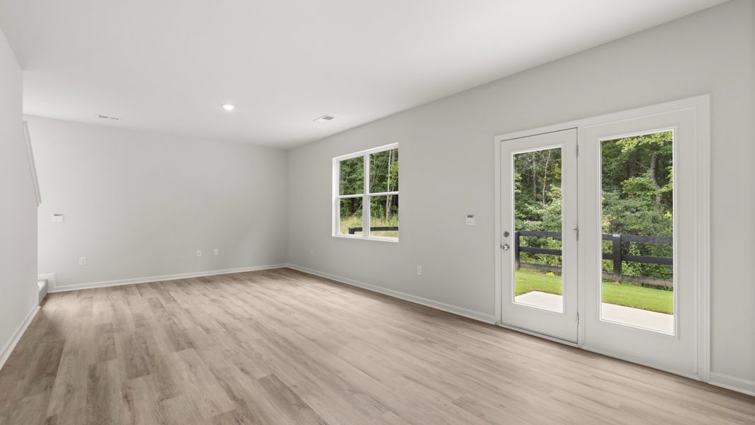 Representative unfurnished interior of a home built from the Penwell by D.R. Horton in Oakleigh Glen, Dallas (Image 14). Representative unfurnished interior of a home built from the Penwell by D.R. Horton in Oakleigh Glen, Dallas (Image 14).