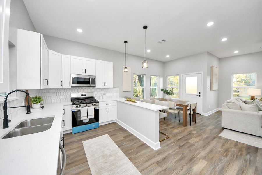 Furnished interior view inside a new home in , Houston (Image 8).